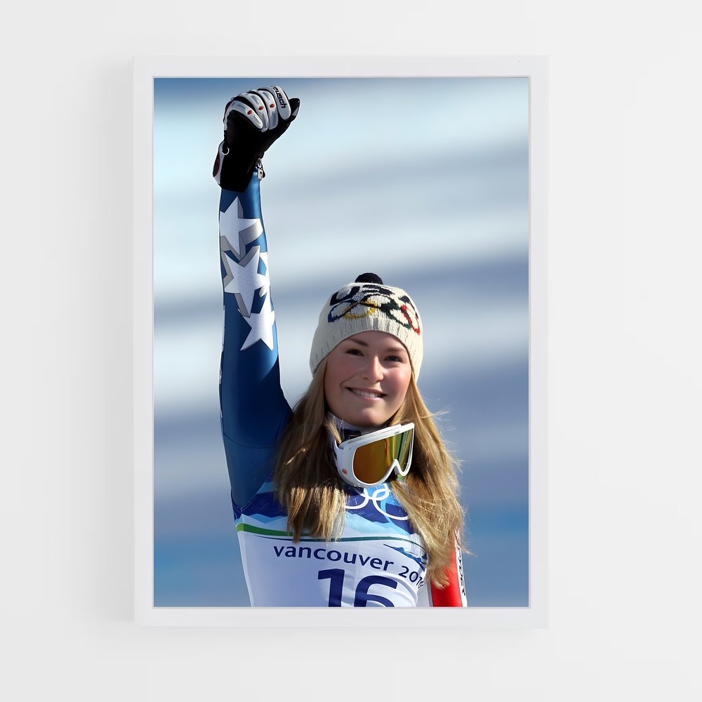 Poster Ski en Fête – affiche Jeux Olympiques (vue 3)